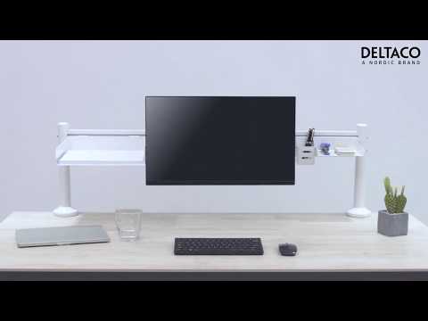 DELTACO OFFICE DELO-0157 Verstelbare monitorarm - 17-32 " inch - Wit