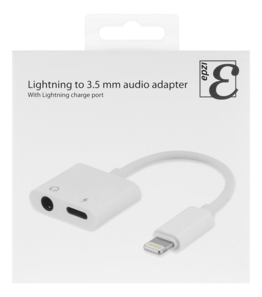 DELTACO EPZI IPLH-594 Lightning auf 3,5-mm-Audioadapter - Weiß