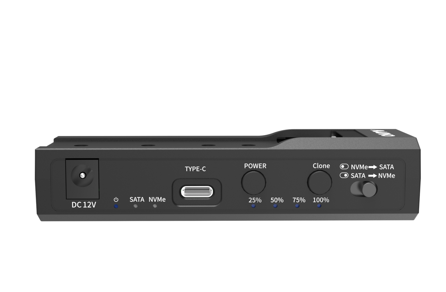 NÖRDIC K10635N USB-C naar NVMe M.2 SSD adapter - 2,5"/3,5" SATA HDD - USB-C 3.2 - 10Gbps - Zwart