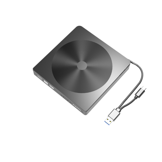 Maiwo K523 Externe DVD/CD Speler - Brander - USB-C, USB 3.0 - Zwart