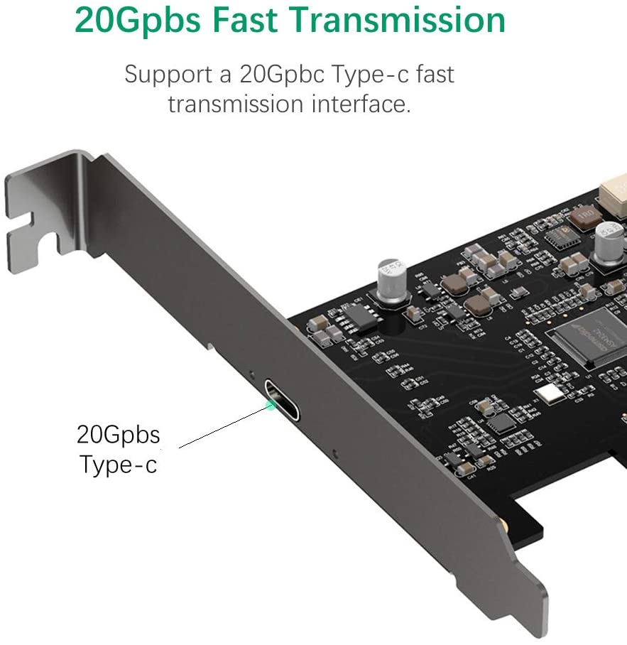 Maiwo KC008 PCI Express x 4 naar 1x USB-C - USB 3.2 Gen 2x2 - 20 Gbps