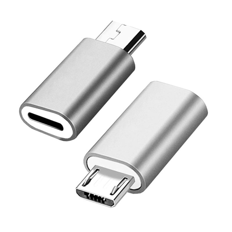 NÖRDIC LGNG-MIUSB Lightning naar Micro-USB adapter - Spacegrijs