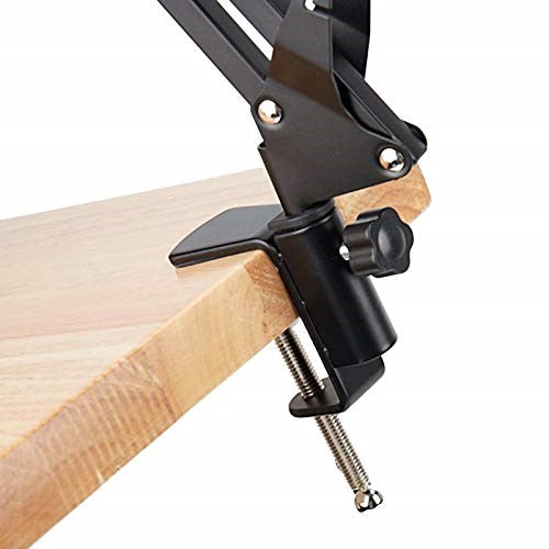 NÖRDIC MFK-003 Microfoonstatief voor tafel, Blue Yeti, Blue Snowball, 5/8 inch adapter, Zwart