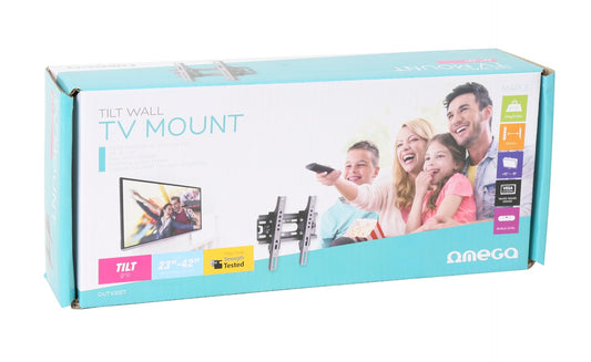 Omega OUTV200T TV Mount - Max Vesa 200 - Tiltable - 23'' -42'' inch - Black