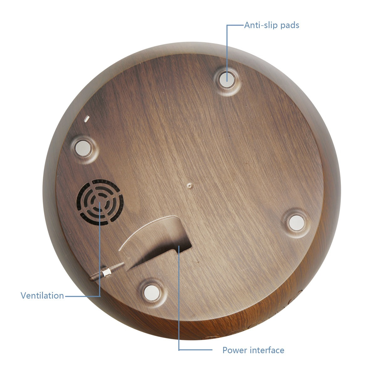 Platinet PADYM030DW Aroma diffuser - Humidifier - Luchtbevochtiger - Etherish olie - Donkerbruin