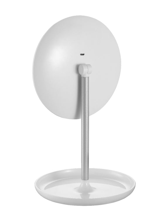 Platinet PMLY7W Cosmetic Mirror - With LED Lighting - Make Up - Round - Adjustable Stand