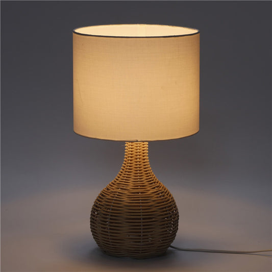 Platinet PTL0202 Table lamp - E27 maximum 25W - Rattan base - 1.5m cable - White