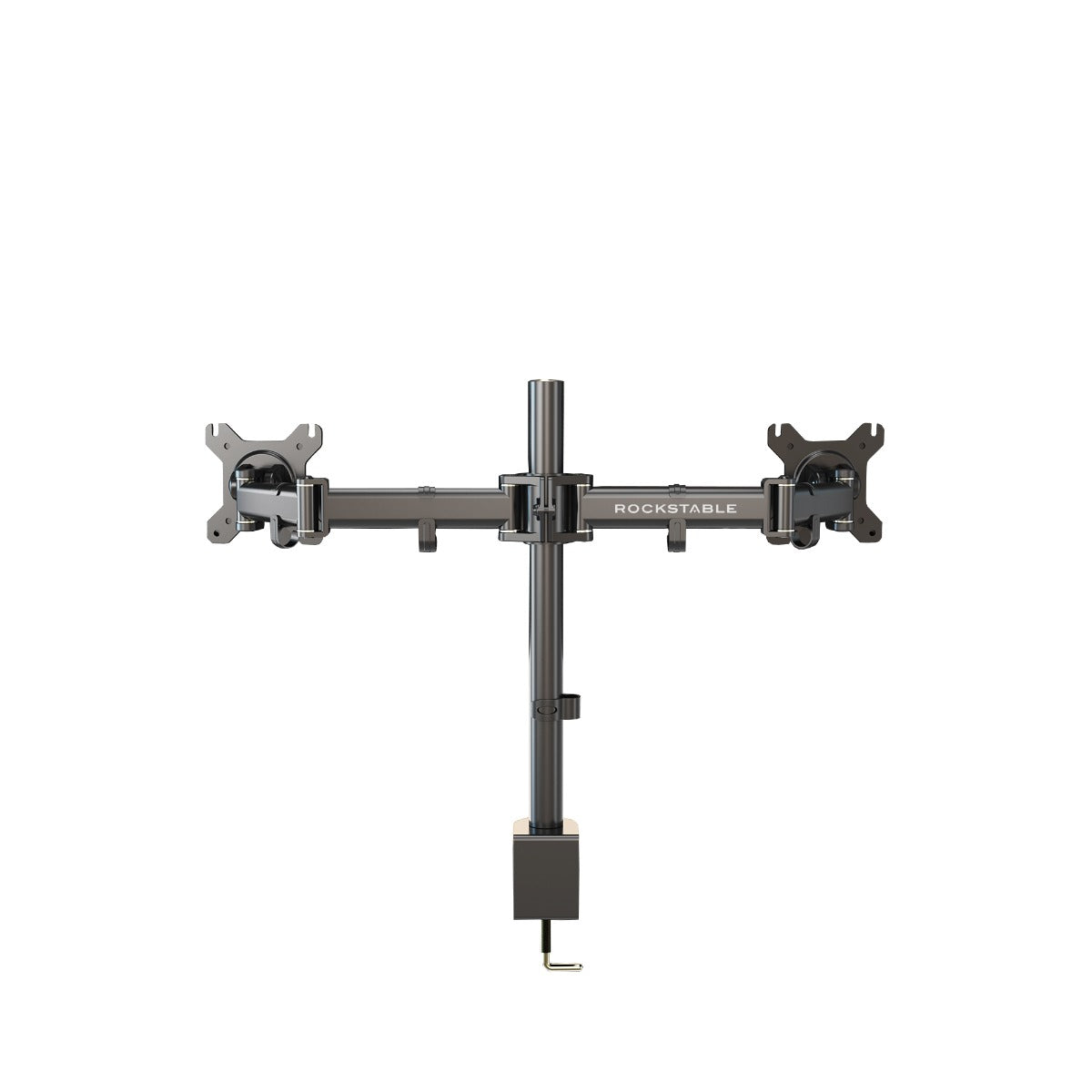 ROCKSTABLE RS-MM003 Monitor arm - Voor 2 schermen - Draai- en kantelbaar - 13-27" inch - Zwart