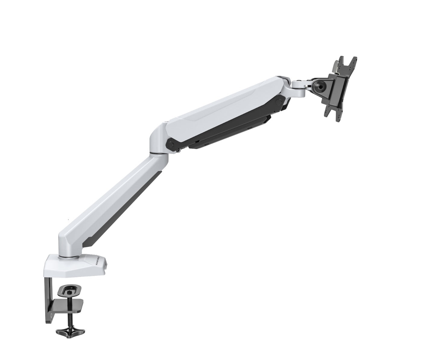 ROCKSTABLE RS-MM010W Monitor arm - For 1 screen - Rotatable and tiltable - USB 3.0 port - Microphone input and audio output 13-32" inch - White/Black
