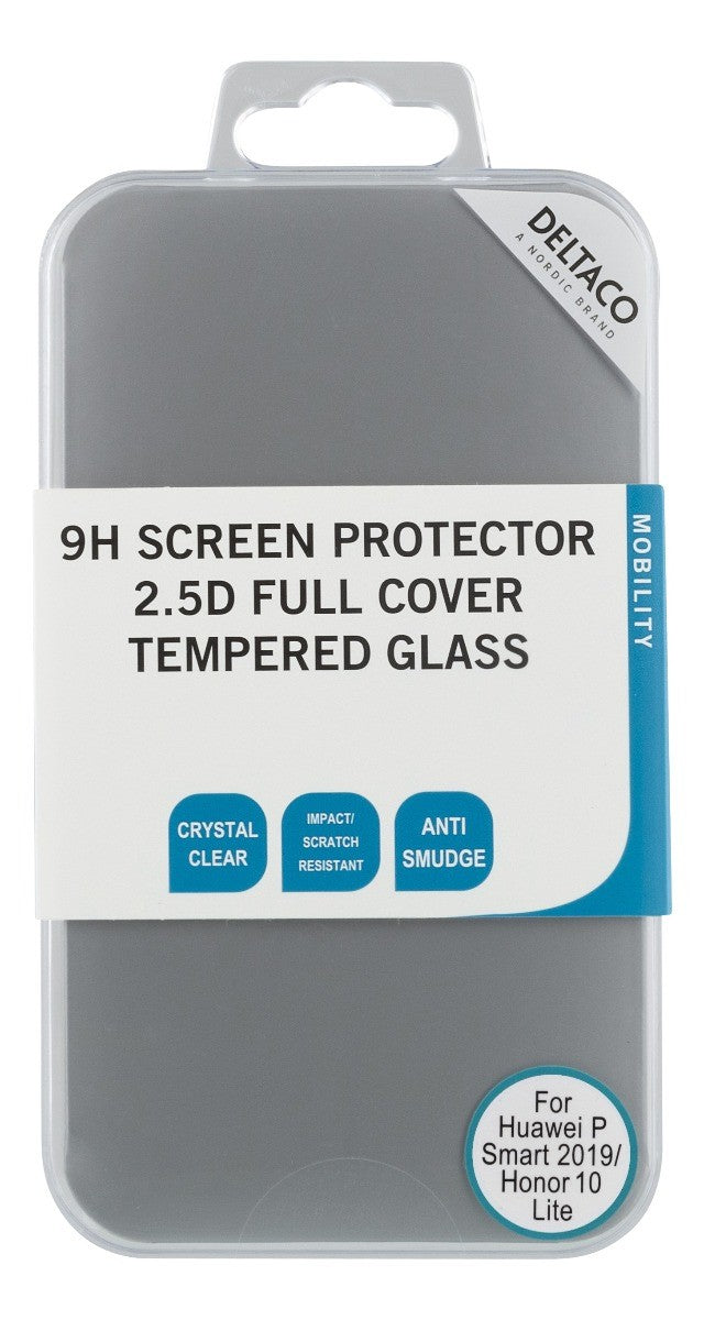 DELTACO SCRN-1026, Screenprotector voor Huawei P Smart 2019 / Honor 10 Lite, 9H hardheid