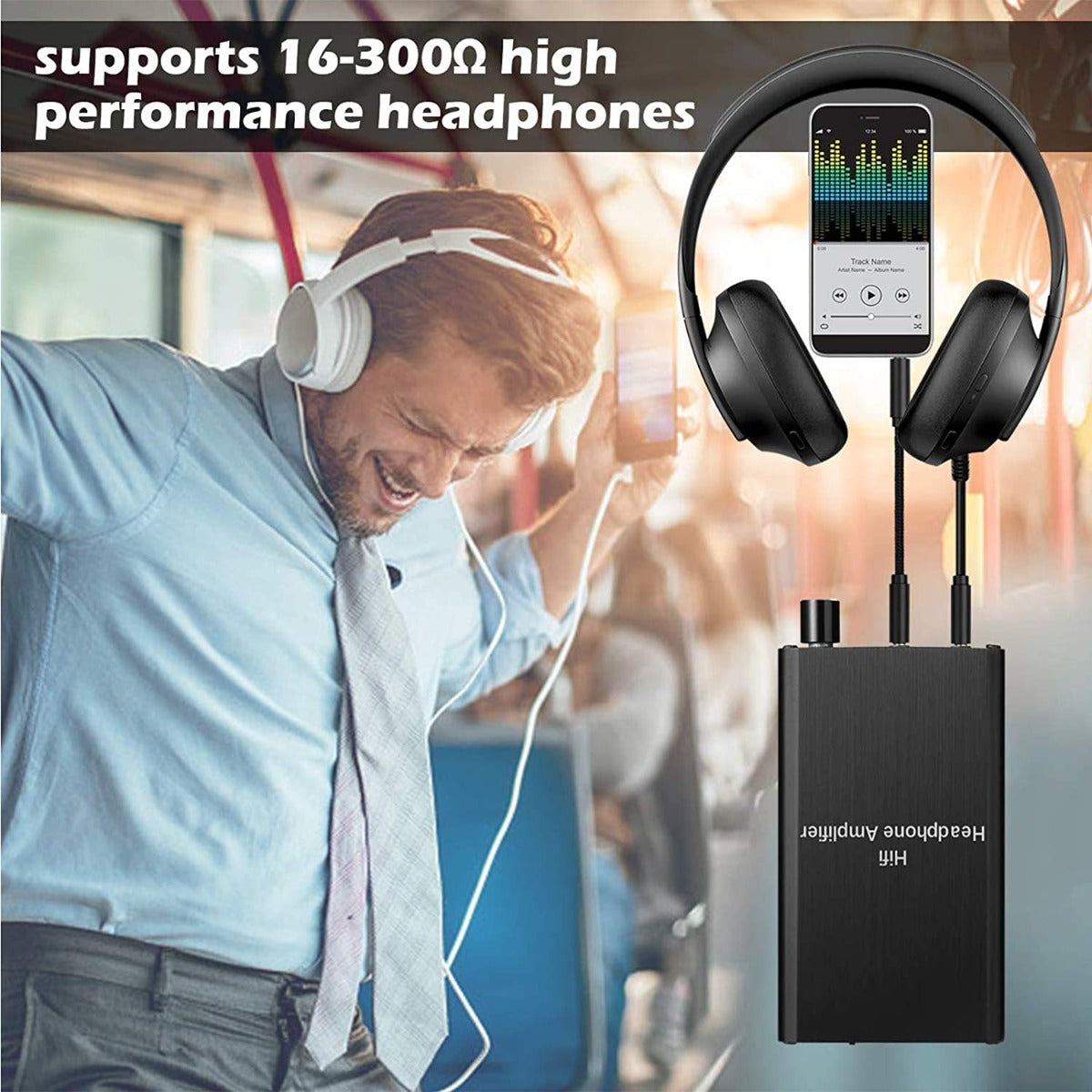 NÖRDIC SGM-186 Portable Hi-Fi Headphone Amplifier - 16-300Ohm - Black