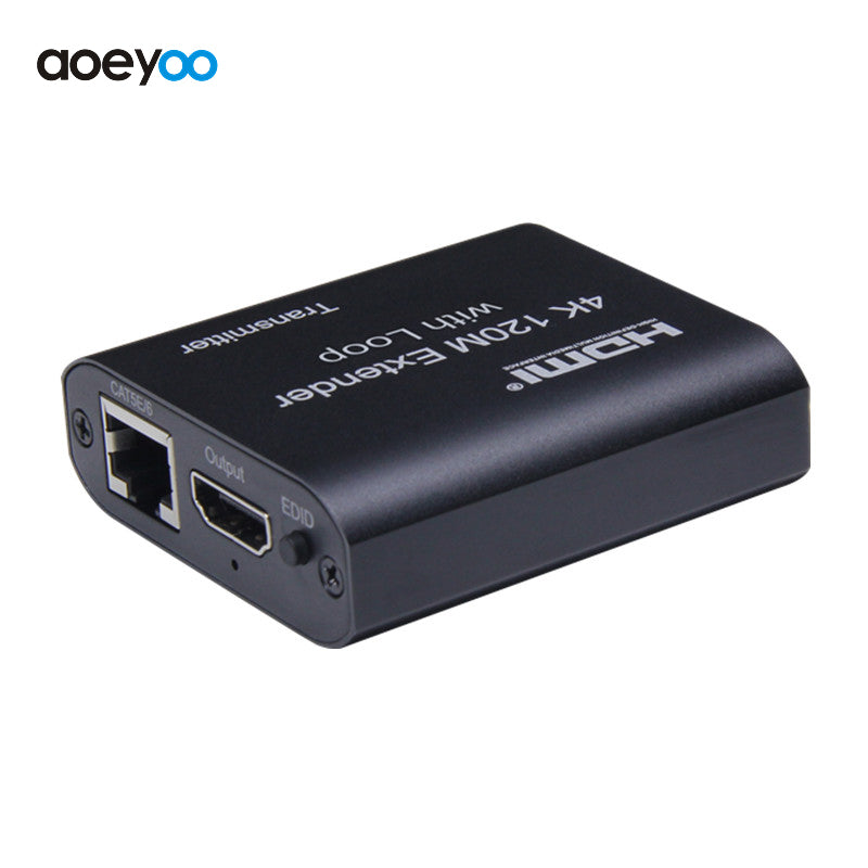 Nördic SGM-217 Cat6 HDMI Extender met Loop functie - 4K30Hz - 120m verlengbaar - Plug&play - HDCP 1.2 - Zwart