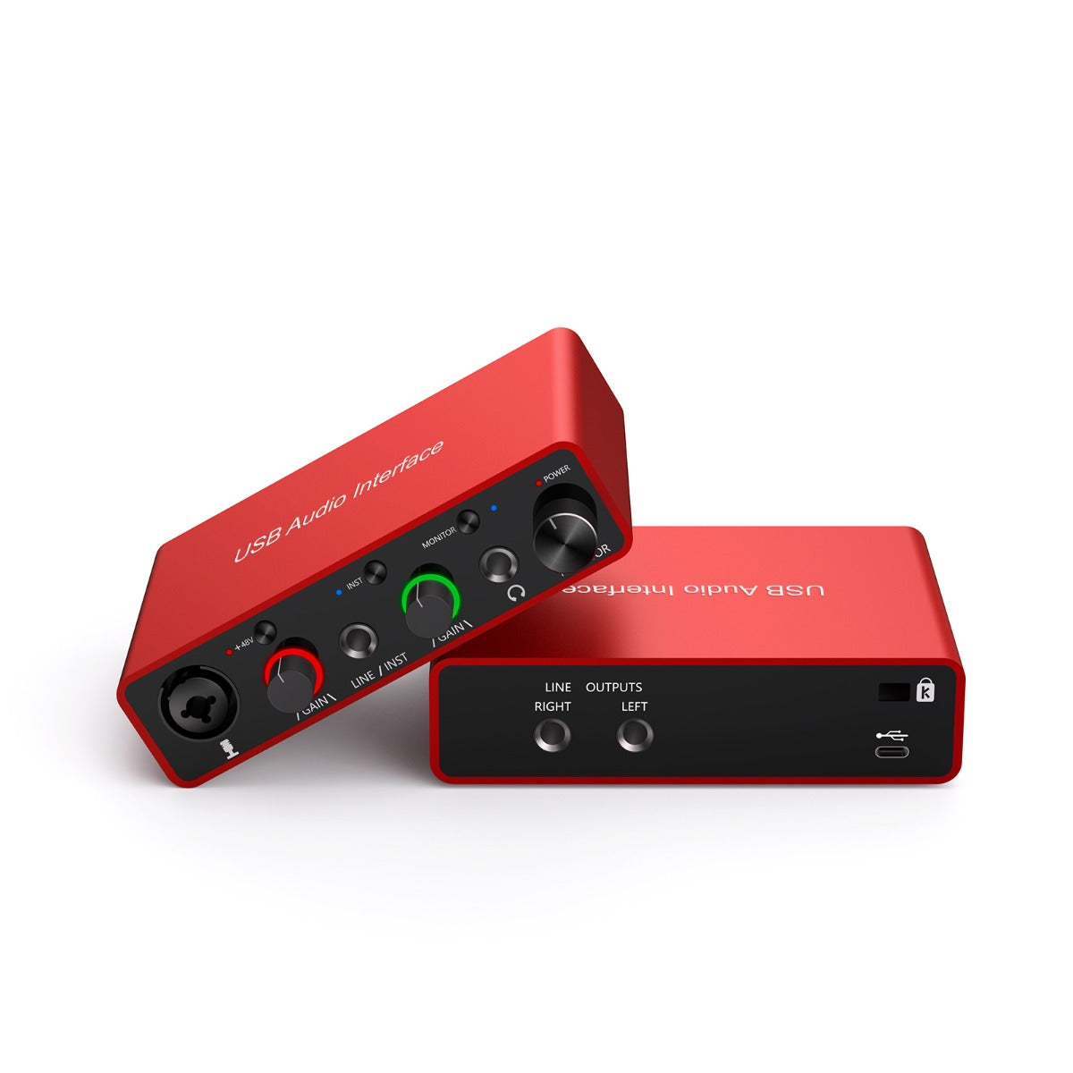 NÖRDIC SGM-225USB Audio-interface - USB-C - XLR/1/4 - 24bit - 192kHz - Rood