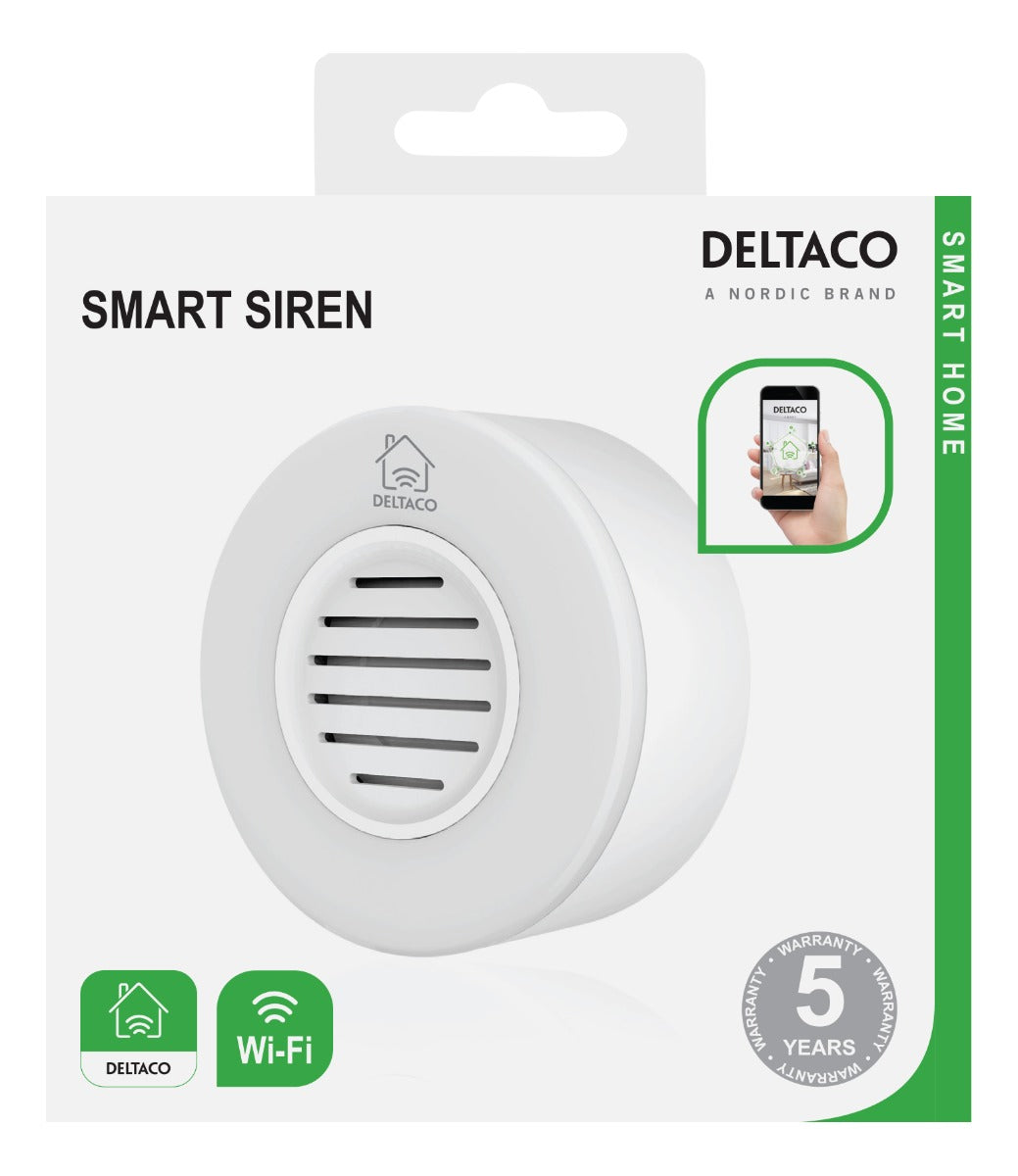 DELTACO SMART HOME SH-SI01 WiFi siren - White