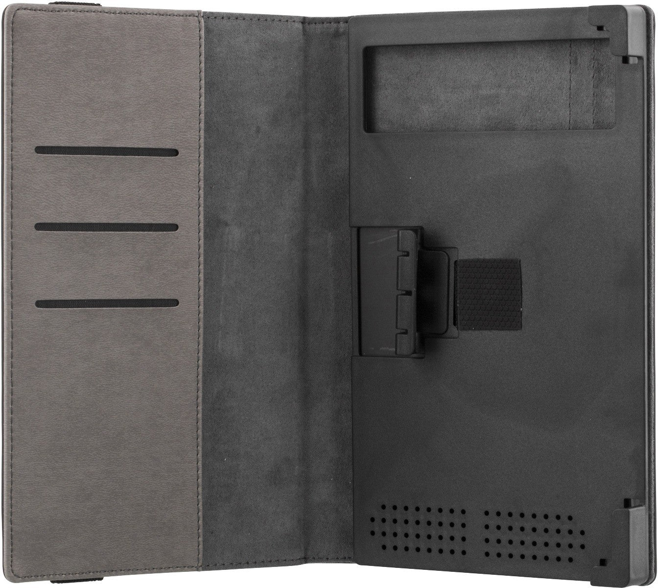 DELTACO TPF-1212 Universal tablet cover 7'', Card holder, 360° Rotatable, Spring Lock, Black