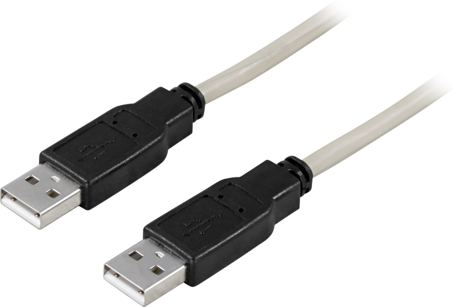DELTACO USB2-9, USB 2.0 kabel, A/A, USB A USB A Mannelijk Mannelijk, 3 meter