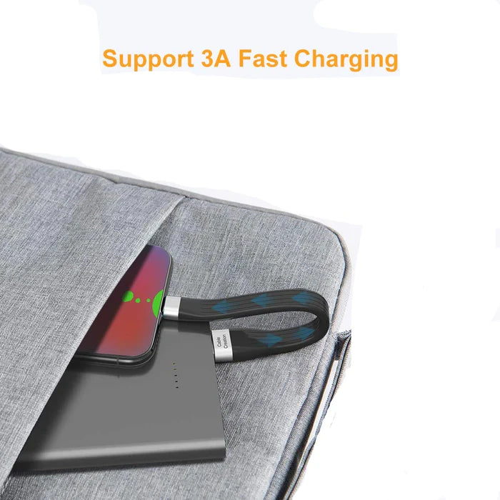 NÖRDIC USBC-N1048 - Platte USB-C 3.2 Gen1 naar USB-A Adapter - 5Gb/s Data - 3A Stroom - 15cm - Zwart