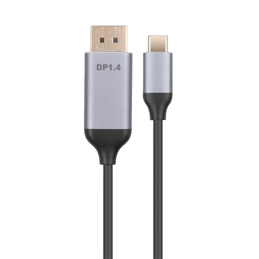 NÖRDIC USBC-N1211 USB-C naar DisplayPort 1.4 kabel - 8K30Hz - 32,4Gbps - 1m - Zwart