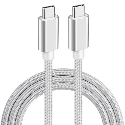 NÖRDIC USBC-N1062 USB-C naar USB-C kabel - USB3.2 Gen1 - PD60W - 5Gbps - 1m - Wit