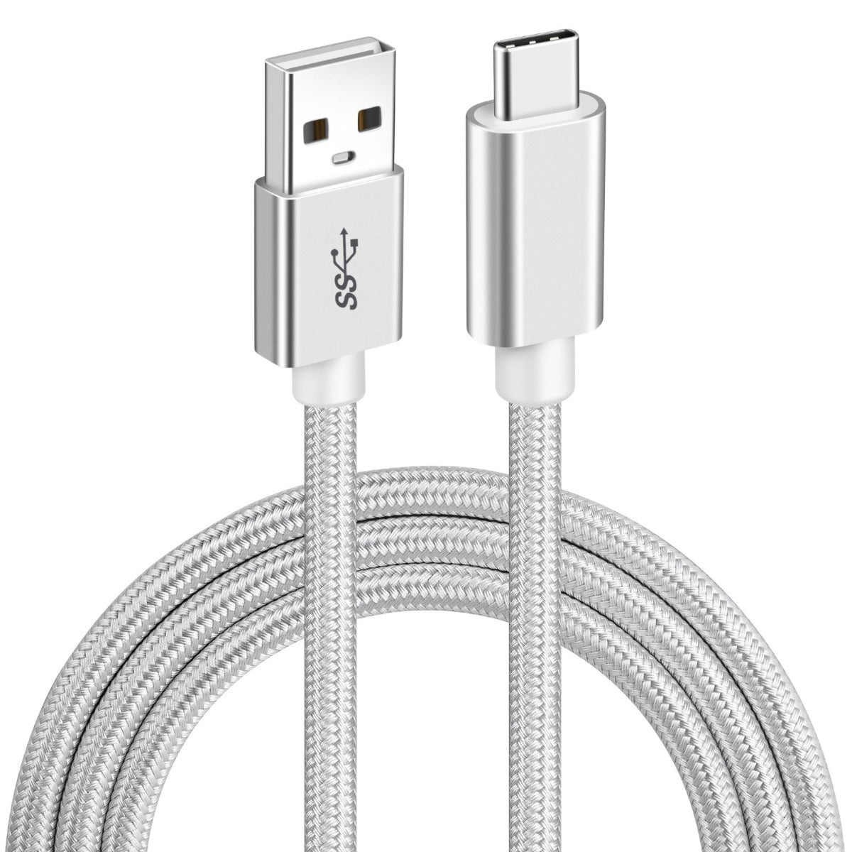 NÖRDIC USBC-N1092 USB-C to USB-A cable - USB3.1 Gen1 - 1m - White