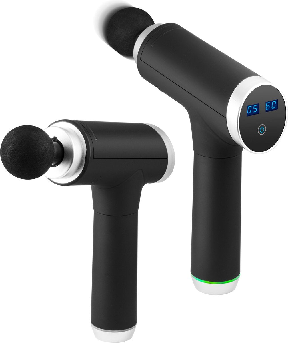 Technaxx Lifenaxx LX-013 Massage gun - Sport en relax massage pistool draadloos met opzetstukken Zwart