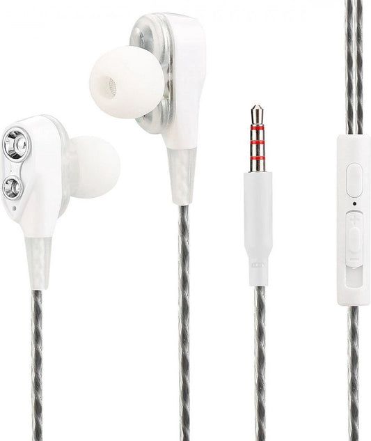 Fontastic 255151 In-Ear Headset - Ohrhörer - HD Sound - Dual Driver - Weiß