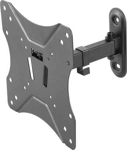 DELTACO OFFICE ARM-0252, Kantelbaar, draaibaar, TV Beugel, 23"- 42 inch, max. 25 kg, zwart