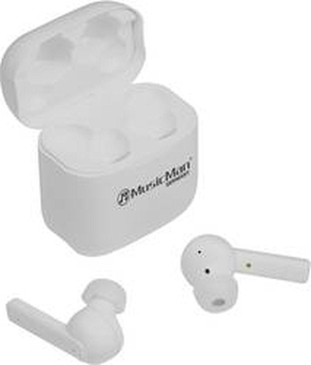 MusicMan BT-X52 Bluetooth In Ear Earphones - White
