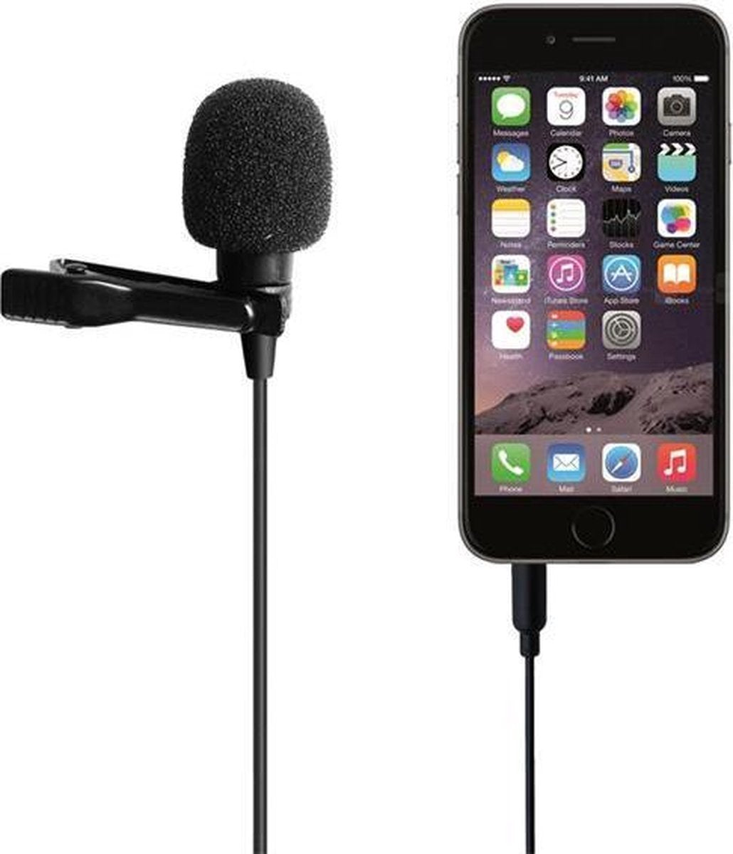 MAONO AU-100, clip-on microfoon, omnidirectionaal o.a. voor DSLR-camera's, camcorders, PC