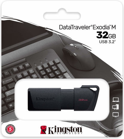 Kingston KING- 4418 DataTraveler Exodia - USB 3.2 Gen 1 - USB stick - 32GB - Zwart