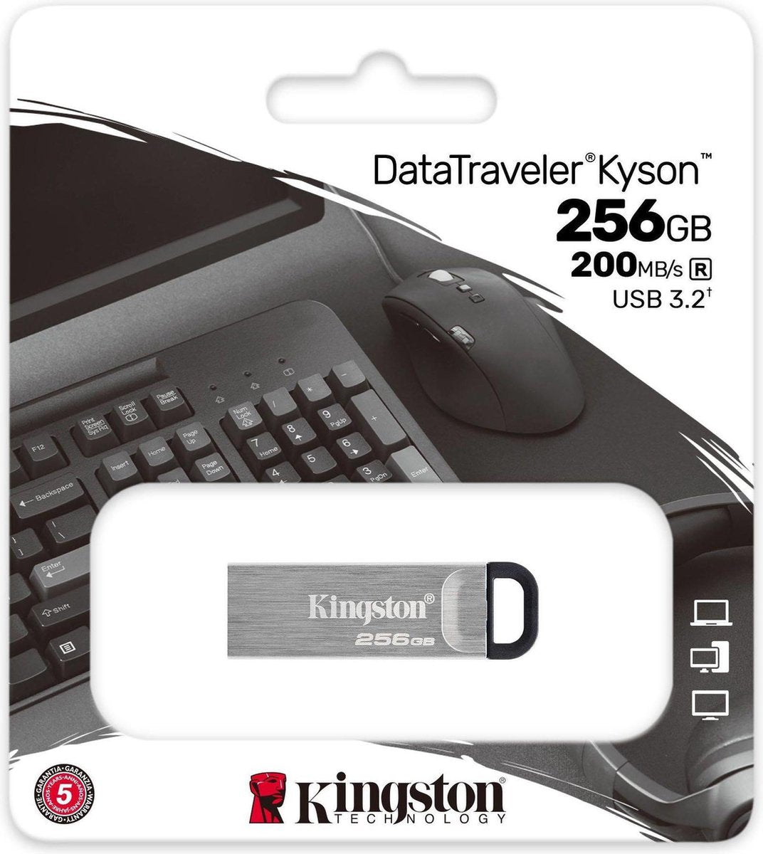 Kingston KING- 3328 DataTraveler Kyson - USB 3.2 Gen 1 - USB stick - 256GB