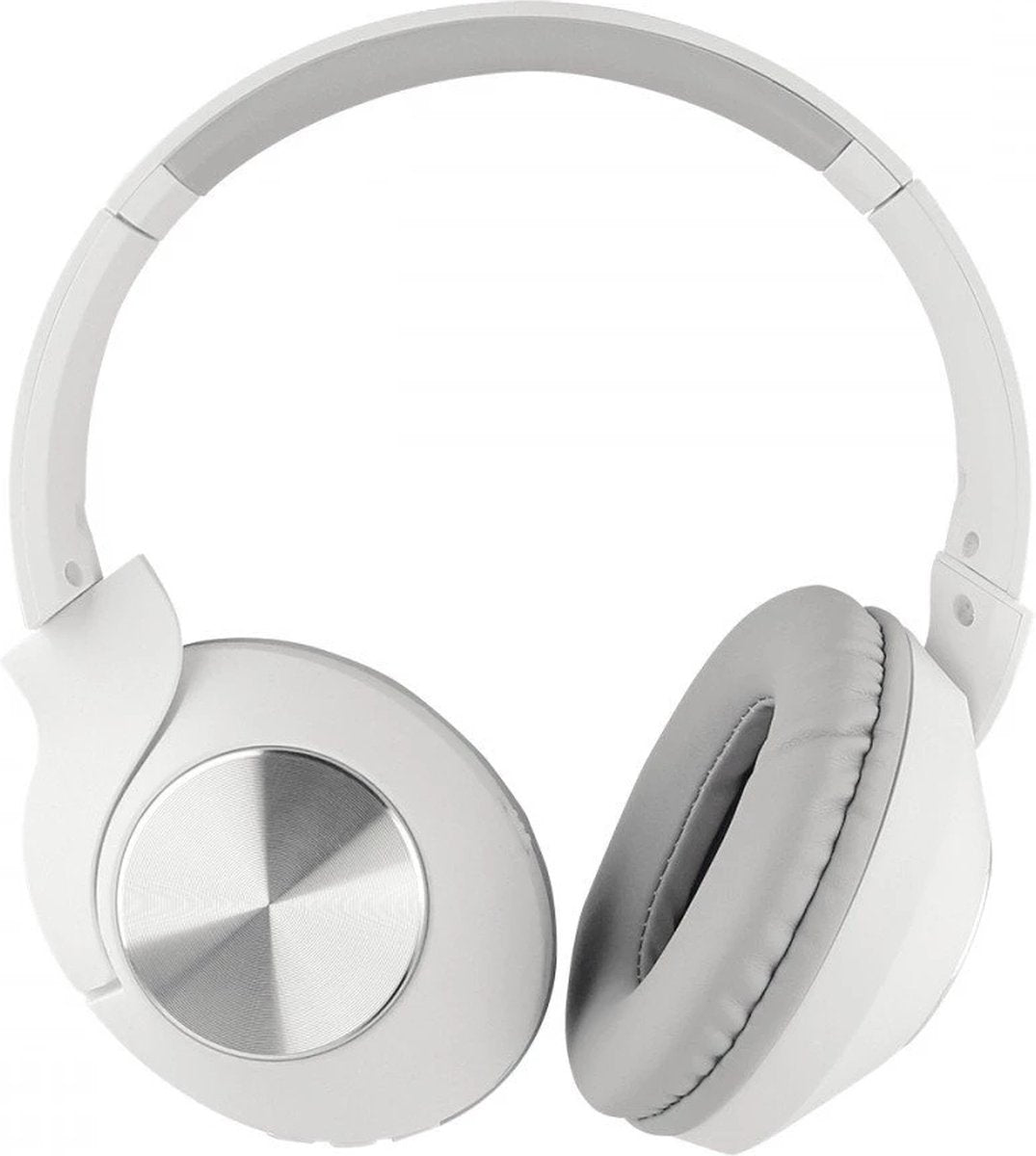 Fontastic - 262654 - Draadloze Koptelefoon Met Microfoon - Volumeregeling - Compact Design - Wit