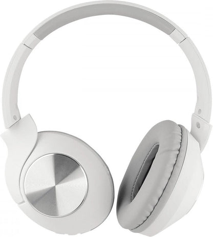 Fontastic - 262654 - Draadloze Koptelefoon Met Microfoon - Volumeregeling - Compact Design - Wit