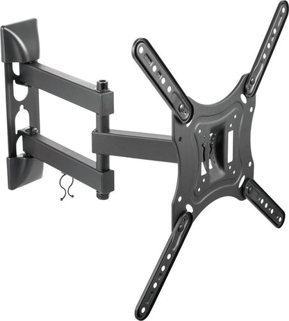 DELTACO OFFICE ARM-0255, Vrij Kantelbaar, draaibaar, TV Beugel, 23"- 55 inch, max. 30 kg, zwart