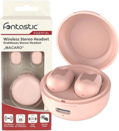 Fontastic 260629 Draadloze Oordopjes  In-ear met Oplaaddoos - Roze