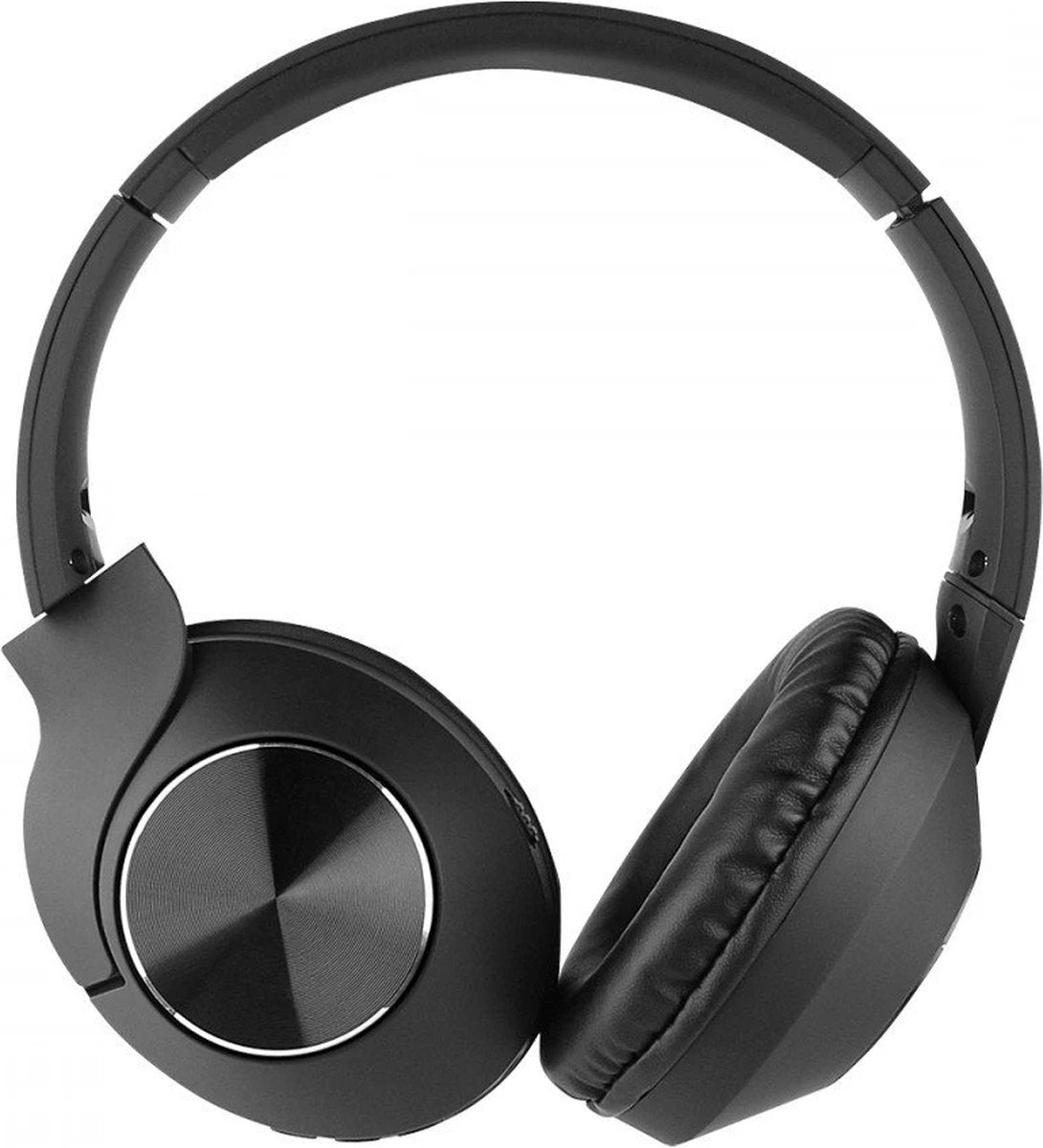 Fontastic - 262661 - Wireless Headphones With Microphone - Volume Control - Compact Design - Black