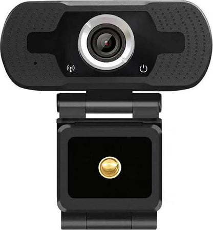 NÖRDIC EC-A258, Webcam with microphone for PC, laptop, Web camera HD 1080p, black