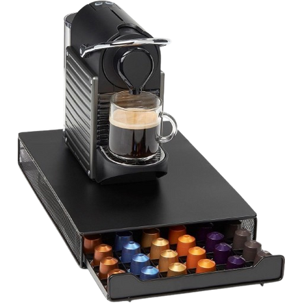 Nespresso Capsulehouder met lade - 60 Cups - zwart