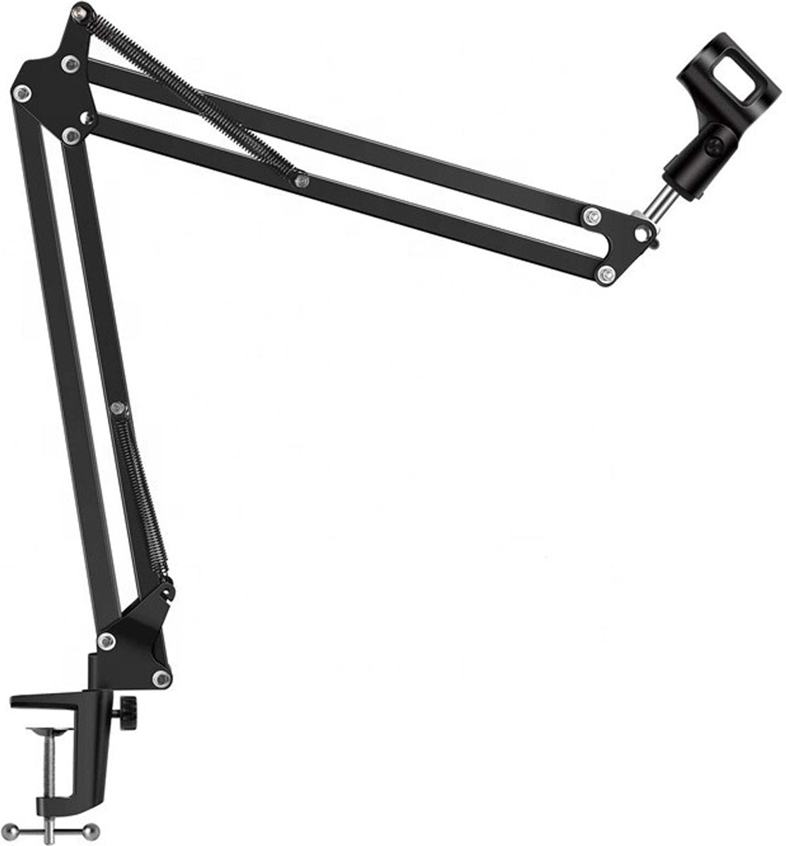 Platinet VARR Gaming VGMDAS - universele microfoon arm en standaard - bureauklem - zwart