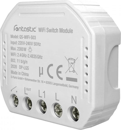 Fontastic 255489 Wi-Fi Slimme schakelaar voor Verlichting/Stopcontacten - Wit
