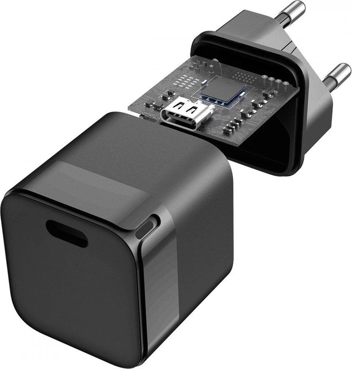 Fontastic 261336 AC Oplader USB-C aansluiting - Snellader - 30W - Zwart