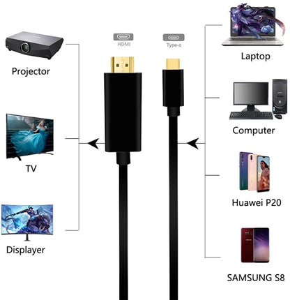 Delmark USB-C naar HDMI - 1.8m - 4K60Hz - HDMI 2.0 - USB-C Laptop naar HDMI Monitor