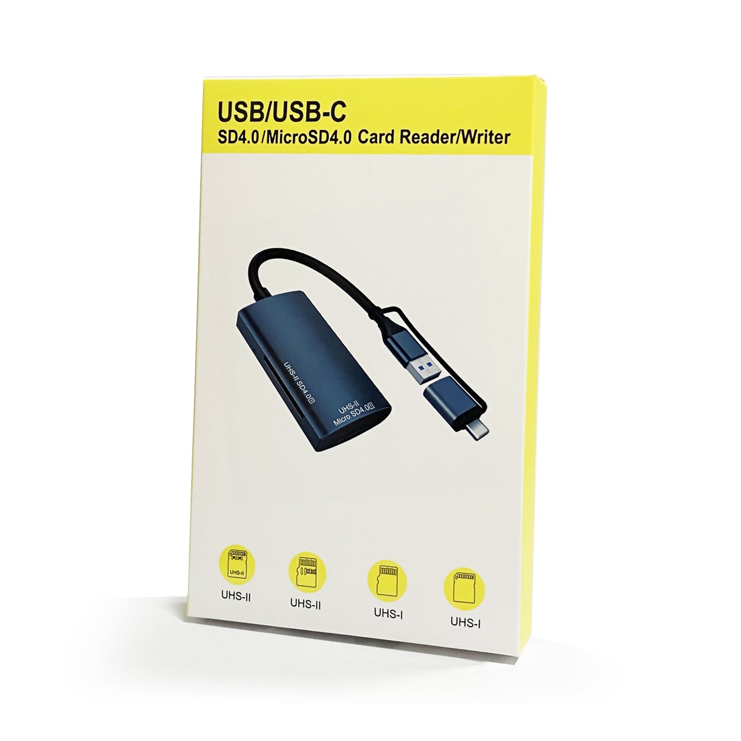 NÖRDIC USB Kaartlezer - Micro SD Kaart - SD Kaart lezer - USB-A, USB-C - Geschikt voor PC, Laptop, Smartphone & Tablet