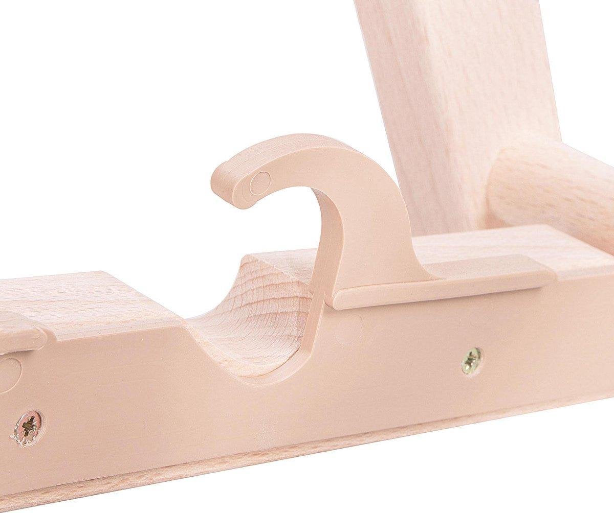 Platinet PSWB inklapbare strandstoel 3-standen, houten frame met stoffen bekleding zwart