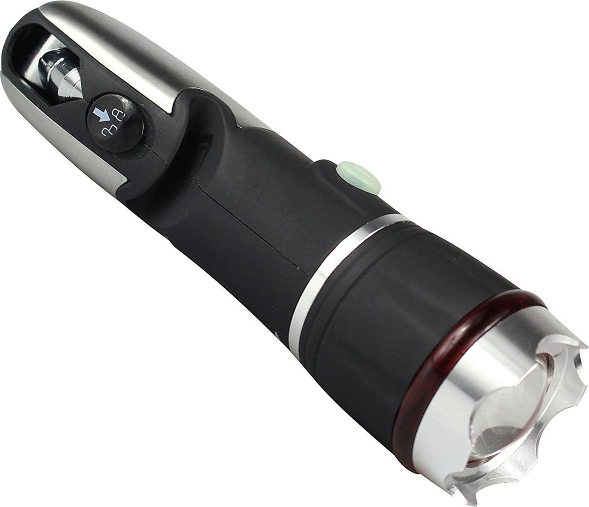 Platinet PAFMT 2-in-1 LED zaklamp, Aluminum zaklamp en multitool zwart