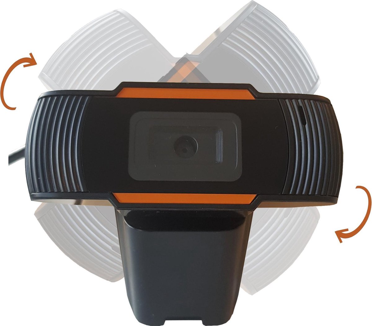 NÖRDIC WEBCAM-720, Webcam met microfoon voor PC, laptop, Webcamera HD 720p, zwart