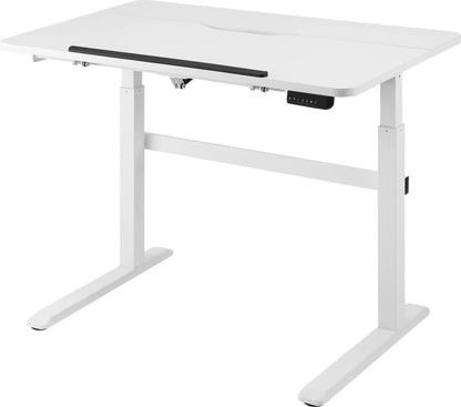 DELTACO OFFICE DELO-0100 Electrically adjustable sit-stand desk - tiltable - LED - 1200x740 cm