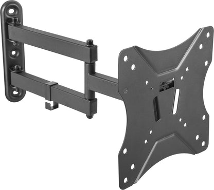 DELTACO OFFICE ARM-0253, Tiltable, swivel, TV bracket, foldable, 23"- 42 inch, max. 25 kg, black