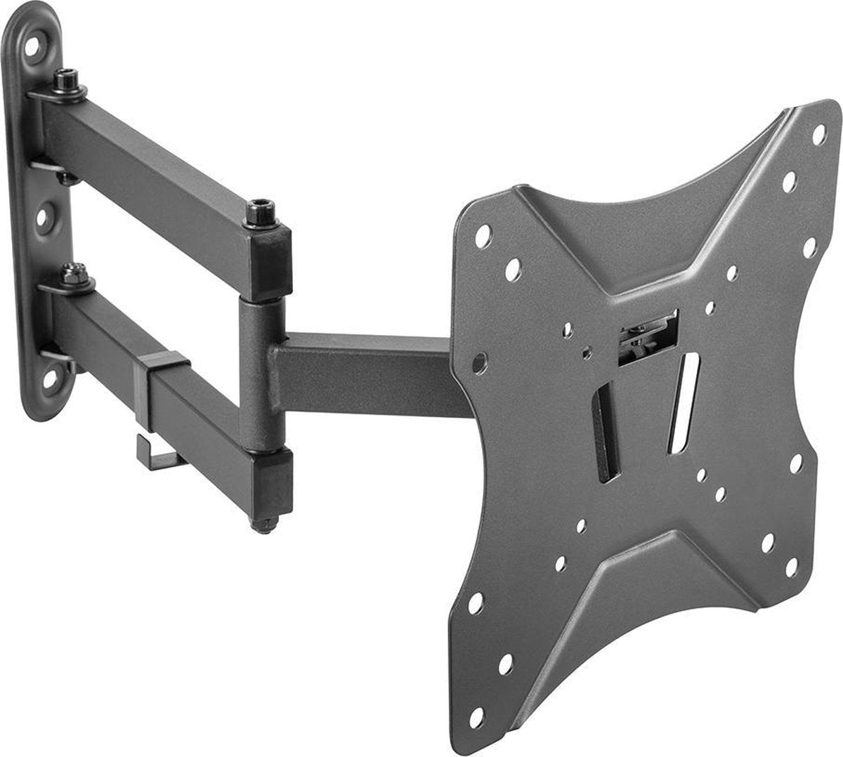 DELTACO OFFICE ARM-0253, Tiltable, swivel, TV bracket, foldable, 23"- 42 inch, max. 25 kg, black