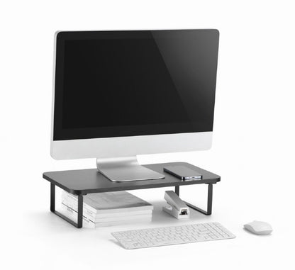 Monitorstandaard - 50cm - Verhoger op bureau - Tot 20kg - Ideaal voor 1 monitor - Monitorverhoger 12 cm - Monitor bureau organizer